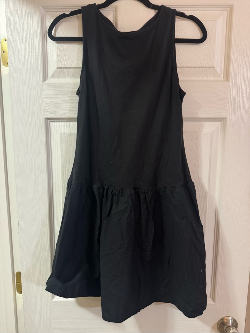a new day Black Sleeveless Drop-Waist Tank Top
